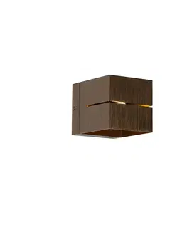 Nástenné osvetlenie Moderná nástenná lampa tmavo bronzová - Transfer Groove