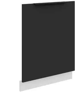 Dvierka a čelá zásuviek pre kuchynske skrinky Dvierka na umývačku Zm Aria-Bl/Wh Anti Fingerprint 713x596