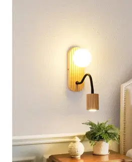 Svietidlá BRILAGI - Drevené nástenné svietidlo MODERN WOOD 1xG9/5W/230V + 1xGU10/8W BRI409