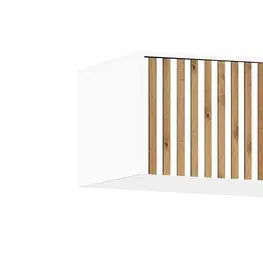 Šatníkové skrine Nadstavba na skrinu INDI LUX  3D, biela