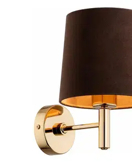 Svietidlá BRILAGI - Nástenné svietidlo MONTE 1xE27/60W/230V hnedá/zlatá 8590828053439