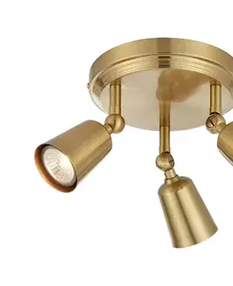 Svietidlá Markslöjd 108980 - Bodové svietidlo TINY 3xGU10/7W/230V mosadz 108980