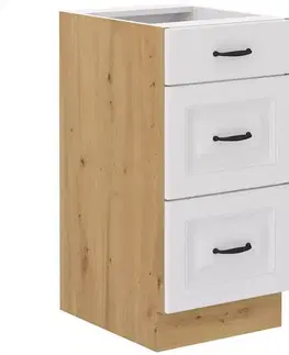 Kuchynské skrinky stojace Kuchynská skrinka Stilo biela matná/artisan 40D 3S BB