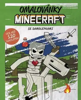 Pre deti a mládež - ostatné Omalovánky Minecraft se samolepkami - neuvedený,Roman Bureš