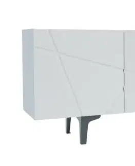 TV stolíky FANCY TV stolík, biely