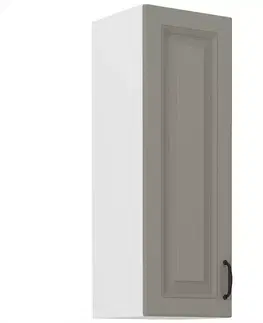 Kuchynské skrinky visiace Kuchynská skrinka Stilo claygrey/biely 30g/90 1f