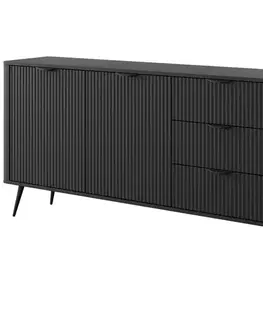 Komody do spálne Komoda Lante 163 2D3S black