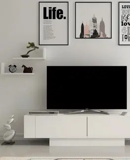 TV stolíky TV stolík Matera - White, White