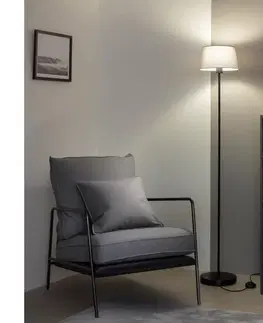 Lampy BRILAGI - LED stojacia lampa CERIA 1xE27/40W/230V pr. 25 cm sivá/čierna SA2187+EG781033