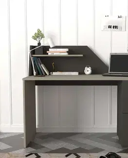 Písacie stoly GUSTA písací stôl, textil/antracit