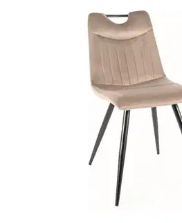 Jedálenské zostavy Jedálenská stolička ORFE VELVET Signal
