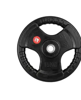 Závažia k činkám Pogumovaný kotúč inSPORTline Graton 15 kg 30 mm