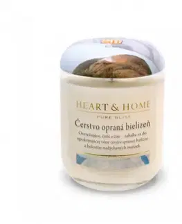 Veľká sviečka Albi Veľká sviečka Heart & Home Čerstvo opraná bielizeň, 340g