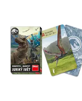 Kartové hry Dino Hracie karty: Kvarteto Jurský svet Dino