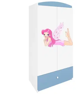 Skrine do izieb Skriňa Babydreams Modrá – Víla 2