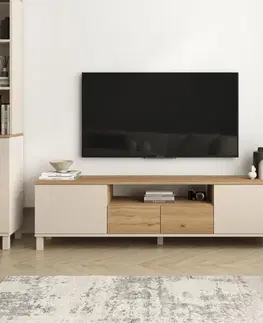 TV stolíky ROMA TV stolík na nožičkách, sepet/coast