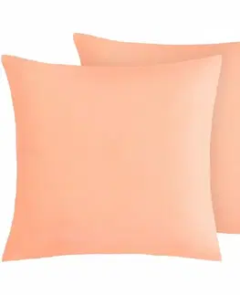 Obliečky Bellatex Bavlnené obliečky na vankúše, oranžové,45 × 45 cm, 2 ks, 45 x 45 cm