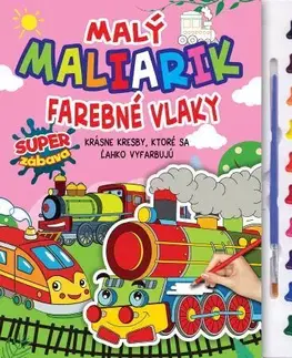 Pre deti a mládež - ostatné Malý maliarik - Farebné vlaky