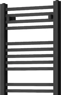 Radiátory do kúpeľne MEXEN - Plutón vykurovací rebrík/radiátor 1200 x 500 mm, 616 W, čierna W106-1200-500-00-70