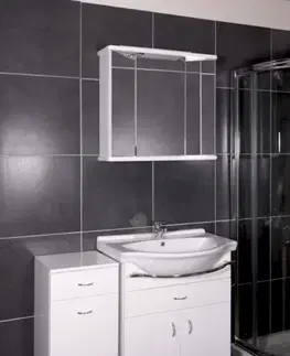Kúpeľňový nábytok Kúpeľňová skrinka s umývadlom Keramia Pro 70x56 cm biela PRO70Z PRO70Z