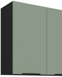 Kuchynské skrinky visiace Kuchynská skrinka Aria-Sa/Bl Anti Fingerprint 80g-72 2f
