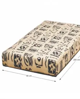 Matrace KONDELA Futon Arona pružinový matrac 90x200 cm pružiny / látka