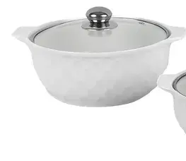 Misy a misky MAKRO - Misa 3ks s pokrievkou, 2L, 1,2L,0,8L, keramika / sklo