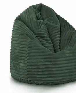 Sedacie vaky a kocky Sedací vak Bag Sako XL stripe TiaHome - Zelená