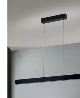 Svietidlá Orion HL 6-1716/120 - LED stmievateľný luster na lanku TARA LED/44W/230V čierny HL 6-1716/120 schwarz