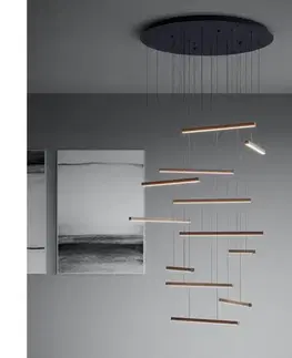 Svietidlá Eglo 390351 - LED Stmievateľný luster na lanku LINDOZA 12xLED/8,4W/230V 3000K 390351