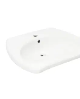 Umývadlá SAT Bezbariérové umyvadlo SAT Brevis 61x53 cm SATBRE6052 SATBRE6052
