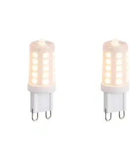LED osvetlenie Sada 2 stmievateľných LED žiaroviek G9 Opal 3W 250lm 2200K