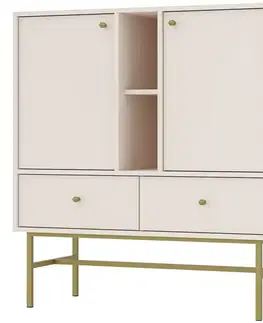 Komody do spálne Komoda Tokyo 3  2F 2S pieskovo béžová 825