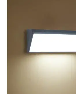 LED osvetlenie BRILAGI - LED vonkajšie nástenné svietidlo TRIANGLE LED/42W/230V 3000/4000/6500K antracit IP65 BRI668