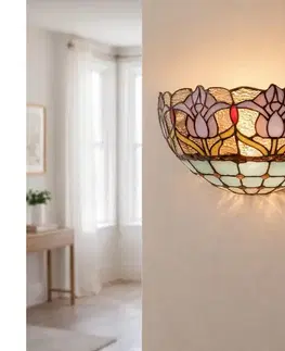 Svietidlá BRILAGI - Tiffany vitrážné nástenné svietidlo LORAS 1xE14/40W/230V 63011