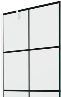 Sprchové dvere MEXEN/S - Next vaňová zástena FIX 80x150, čierny dekor, biela 895-080-000-00-77-20