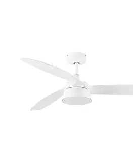 Ventilátory Lucci Air 513073 - stmievateľný LED látor BRONX LED/18W/230V CCT pr. 132 cm biely + diaľkové ovládanie 513073