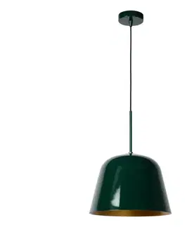 Svietidlá Lucide 30482/31/33 - Luster na lanku MISHA 1xE27/60W/230V zelená 30482/31/33
