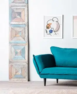 Pohovky a gauče Dvojmiestna rozkladacia pohovka Vino Daybed - Petrol Green GR124\01