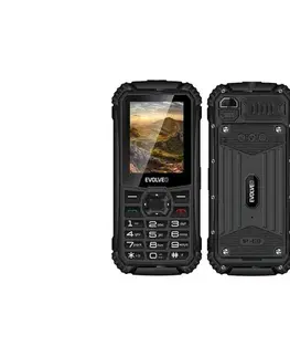 Predlžovacie káble Evolveo - StrongPhone Q1 vodotesný Dual SIM telefón čierny SGP-Q1-BK