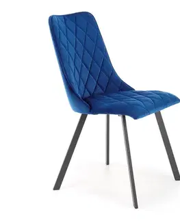 Jedálenské stoličky HALMAR K450 jedálenská stolička granátová / čierna