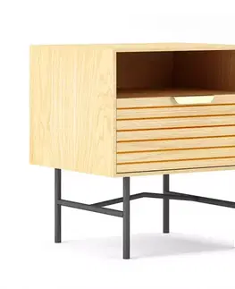 Všetky produkty Nočný stolík Bassel 2521 45x40x50 prírodný/čierna