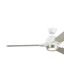 Ventilátory Elstead Kichler KLF-ZEUS-60-WHT-LED Stmievateľný stropný látor ZEUS LED/10W/230V +DO KLF-ZEUS-60-WHT