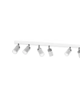 Svietidlá  Bodové svietidlo RENO 8xGU10/8W/230V biela/chróm 5141