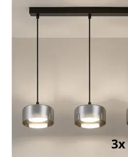 Svietidlá BRILAGI - LED RGB stmievateľný luster AURA LUX 3xGX53/14W/230V Wi-Fi Tuya čierna/dymová BG3463+3xIM1490
