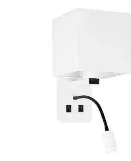 Svietidlá  LED Nástenné svietidlo MAGNUM 1xE27/40W/230V + LED/3W biela 21-75666
