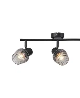 Svietidlá Prezent  - Bodové svietidlo OASIS 3xE27/60W/230V čierna/dymová 