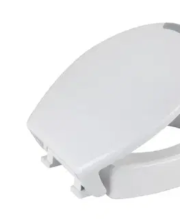 Svietidlá WENKO 25005100-WC sedadlo SECURA 37x44 cm biele/sivé 25005100