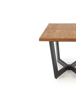 Jedálenské stoly HALMAR Massive rozkladací jedálenský stôl dub svetlý / čierna