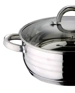 Hrnce BLAUMANN - Randlík nerezový s pokrievkou sklo 10L, GOURMET LINE